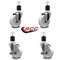 Service Caster 4'' Nylon Wheel Swivel 1-7/8'' Expanding Stem Caster Set 2 Brakes, 4PK SCC-EX20S414-NYS-2-TLB-2-178 - alternate 4
